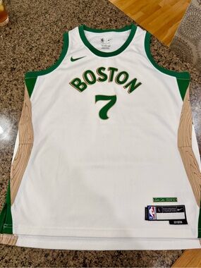 Nike Boston Celtics city jersey #7 Basketball Jersey_ Jaylen Brown